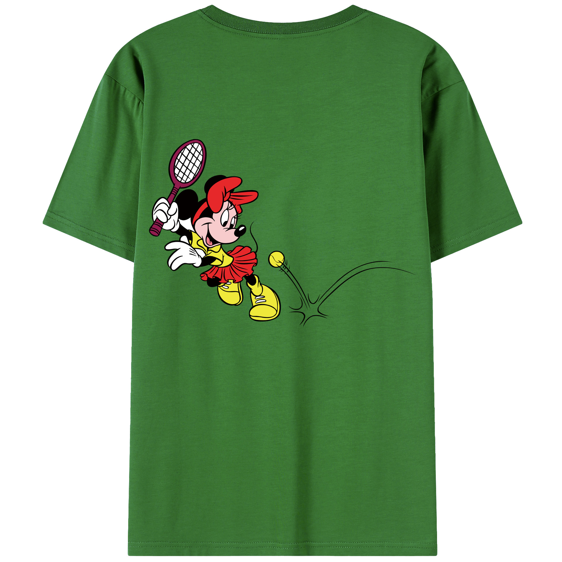 （画像用） ミッキーマウス Mickey Mouse レディース半袖Tシャツ(バックプリント)